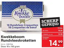 Sligro Kwekkeboom Rundvleeskroketten aanbieding