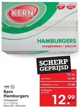 Sligro Kern Hamburgers aanbieding