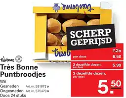 Sligro Très Bonne Puntbroodjes aanbieding