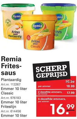 Sligro Remia Fritessaus aanbieding