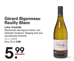 Sligro Gérard Bigonneau Reuilly Blanc aanbieding