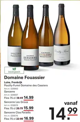 Sligro Domaine Fouassier aanbieding