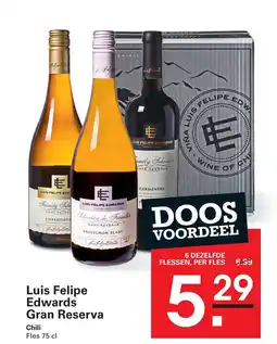 Sligro Luis Felipe Edwards Gran Reserva aanbieding
