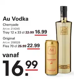 Sligro Au Vodka aanbieding