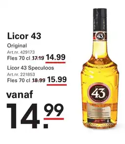 Sligro Licor 43 aanbieding