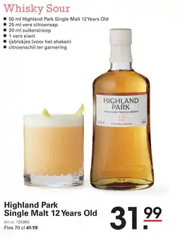 Sligro Highland Park Single Malt 12 Years Old aanbieding