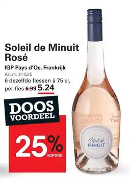 Sligro Soleil de Minuit Rosé aanbieding
