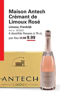 Sligro Maison Antech Crémant de Limoux Rosé aanbieding