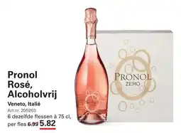 Sligro Pronol Rosé, Alcoholvrij aanbieding