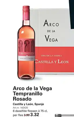 Sligro Arco de la Vega Tempranillo Rosado aanbieding