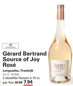 Sligro Gérard Bertrand Source of Joy Rosé aanbieding