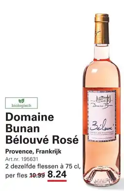 Sligro Domaine Bunan Bélouvé Rosé aanbieding