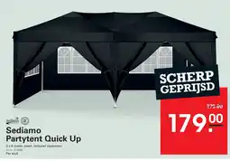 Sligro Sediamo Partytent Quick Up aanbieding