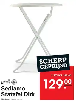Sligro Sediamo Statafel Dirk aanbieding