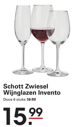 Sligro Schott Zwiesel Wijnglazen Invento aanbieding
