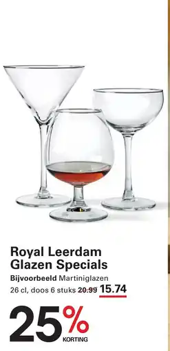 Sligro Royal Leerdam Glazen Specials aanbieding