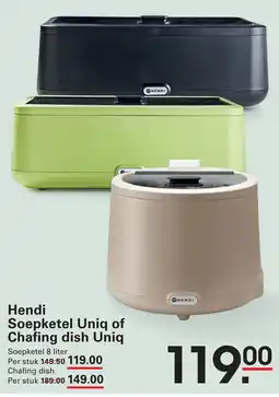 Sligro Soepketel Uniq of Chafing dish Uniq aanbieding