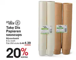 Sligro Take Dis Papieren sauscups aanbieding