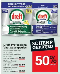 Sligro Dreft Professional Vaatwascapsules aanbieding