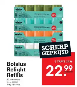 Sligro Bolsius Relight Refills aanbieding