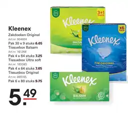 Sligro Kleenex aanbieding