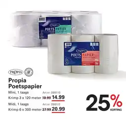 Sligro Propia Poetspapier aanbieding