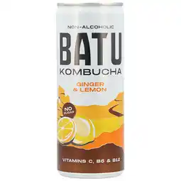 Holland & Barrett 2e product 50% korting | BATU Kombucha Ginger & Lemon - 250ml aanbieding