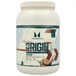 Holland & Barrett 2e product 50% korting | Myprotein Origin Protein + Creatine Chocolate Chip Cookie - 1.2kg aanbieding