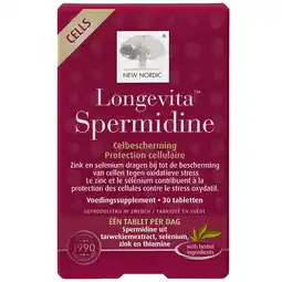 Holland & Barrett 2e product 50% korting | New Nordic Longevita Spermidine - 30 tabletten aanbieding