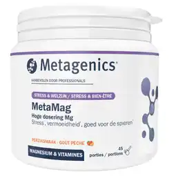 Holland & Barrett 2e product 50% korting | Metagenics MetaMag Poeder Perziksmaak - 227g aanbieding