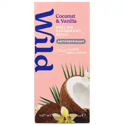 Holland & Barrett 2e product 50% korting | Wild Navulling Roll-on Deodorant Antitranspirant Kokos & Vanille - 50ml aanbieding