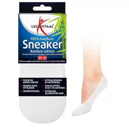 Holland & Barrett Lucovitaal 100% Naadloze Sneaker Bamboesokken Wit 39-42 aanbieding