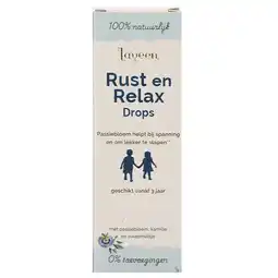 Holland & Barrett 2e product 50% korting | Laveen Rust en Relax Drops - 30ml aanbieding