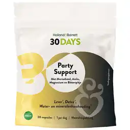 Holland & Barrett 2e product 50% korting | Holland & Barrett 30DAYS Party Support - 30 capsules aanbieding