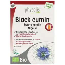 Holland & Barrett 2e product 50% korting | Physalis Zwarte Komijn Bio - 60 capsules aanbieding
