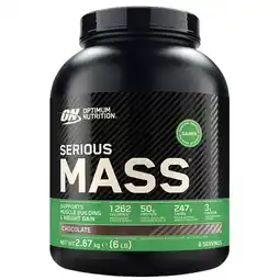 Holland & Barrett 2e product 50% korting | Optimum Nutrition Serious Mass Chocolate - 2,67kg aanbieding