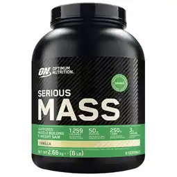 Holland & Barrett 2e product 50% korting | Optimum Nutrition Serious Mass Vanilla - 2,66kg aanbieding