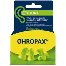 Holland & Barrett 2e product 50% korting | Ohropax Young Oordopjes - 10 stuks aanbieding