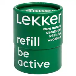 Holland & Barrett 2e product 50% korting | Lekker Deodorant Refill Be Active - 40g aanbieding