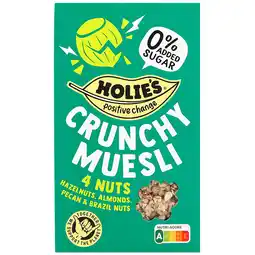 Holland & Barrett 2e product 50% korting | Holie's Crunchy Muesli Mixed Nuts - 400g aanbieding