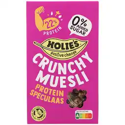 Holland & Barrett 2e product 50% korting | Holie's Crunchy Muesli Protein Speculaas - 400g aanbieding