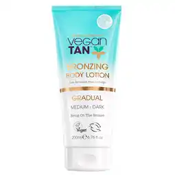 Holland & Barrett 2e product 50% korting | VeganTan Gradual Bronzing Body Lotion Medium to Dark - 200ml aanbieding