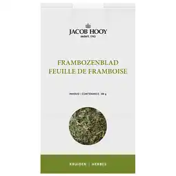 Holland & Barrett 2e product 50% korting | Jacob Hooy Frambozenblad - 80g aanbieding