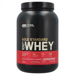 Holland & Barrett 2e product 50% korting | Optimum Nutrition Gold Standard 100% Whey White Chocolate Raspberry - 900g aanbieding