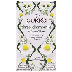 Holland & Barrett 2e product 50% korting | Pukka Three Chamomile BIO - 20 theezakjes aanbieding