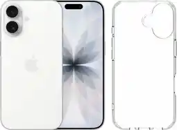 Coolblue Apple iPhone 17 256GB Wit + BlueBuilt Protective Back Cover Transparant aanbieding