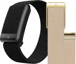 Coolblue WHOOP 5.0 Peak Zwart Abonnement 1 Jaar + WHOOP 5.0 SuperKnit Luxe Band Beige aanbieding