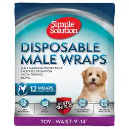 Zooplus Simple Solution wegwerpluier voor reuen - Maat XS: 23 - 35 cm, 12 stuks aanbieding