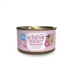 Zooplus 12x70g Schesir Baby Kip Kippenlever natvoer voor katten aanbieding