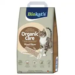 Zooplus 8l (ca. 3 kg) Biokat’s Organic Care houtvezel kattenbakvulling aanbieding